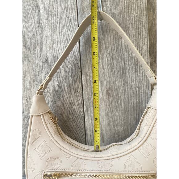 Juicy Couture Off-White Hobo Shoulder Bag with Charm Chain - Picture 4 of 6